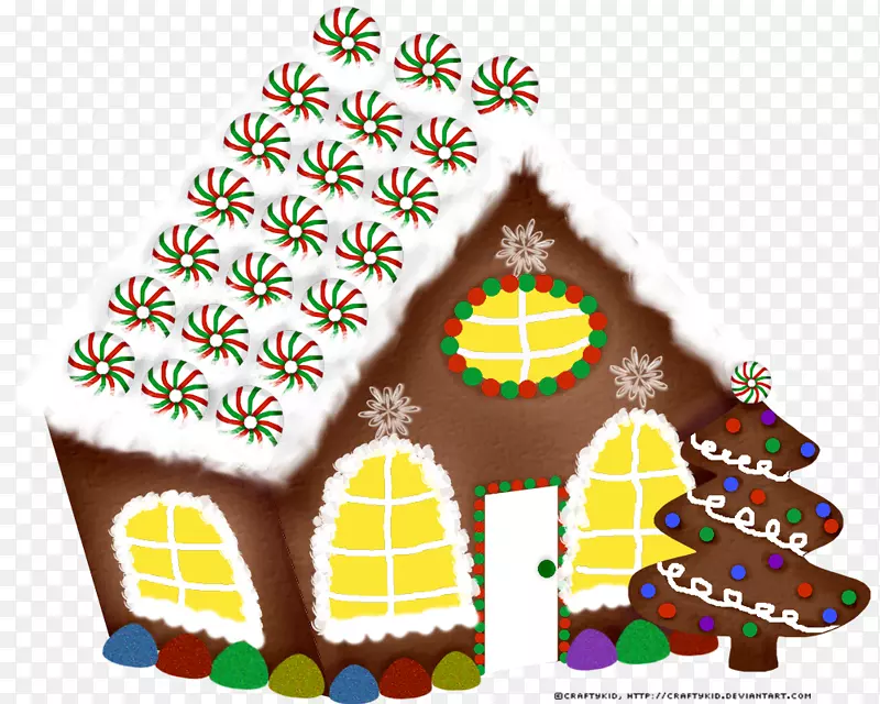姜饼屋圣诞树装饰-生姜屋