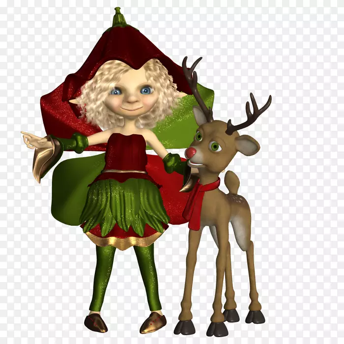驯鹿圣诞装饰品图形设计-唐娜节
