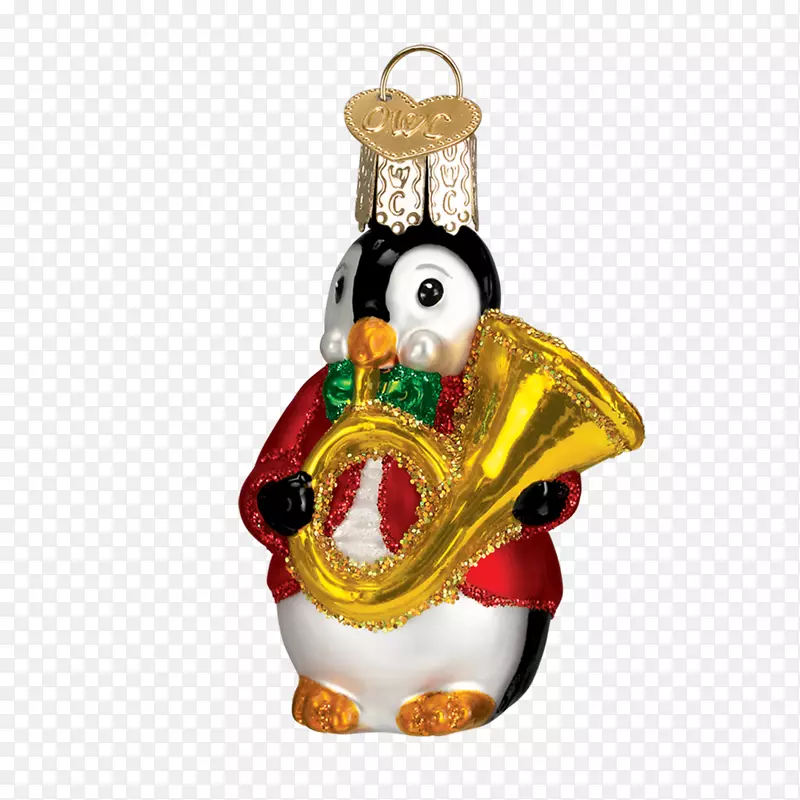 圣诞装饰企鹅不会飞鸟玻璃-圣诞企鹅