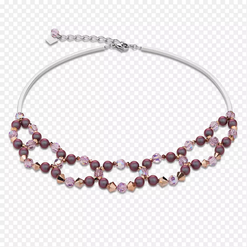 珍珠项链紫水晶珠宝项链
