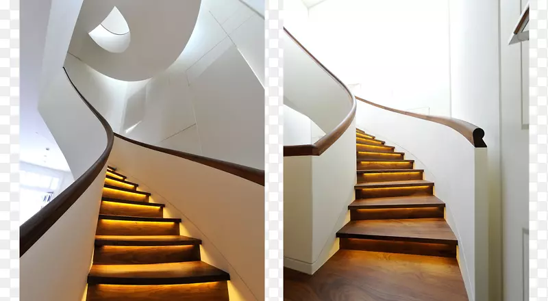 建筑照明设计楼梯室内设计服务.灯