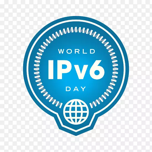 世界IPv 6日和世界IPv 6发布日IPv 4互联网协议-蓝色徽章