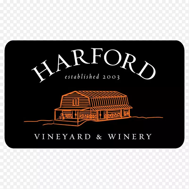 哈福德葡萄园酒庄标志，黑比诺-建筑生长标志，箭头
