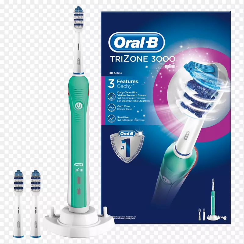 电动牙刷口腔-b Trizone 600-牙刷