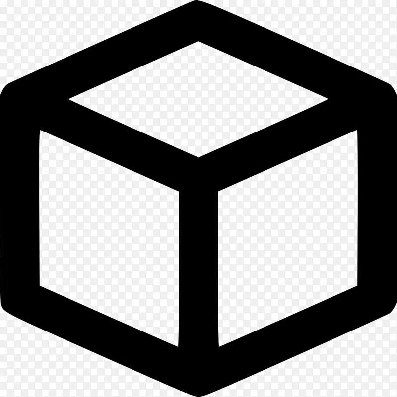 计算机图标立方体形状剪贴画立方体