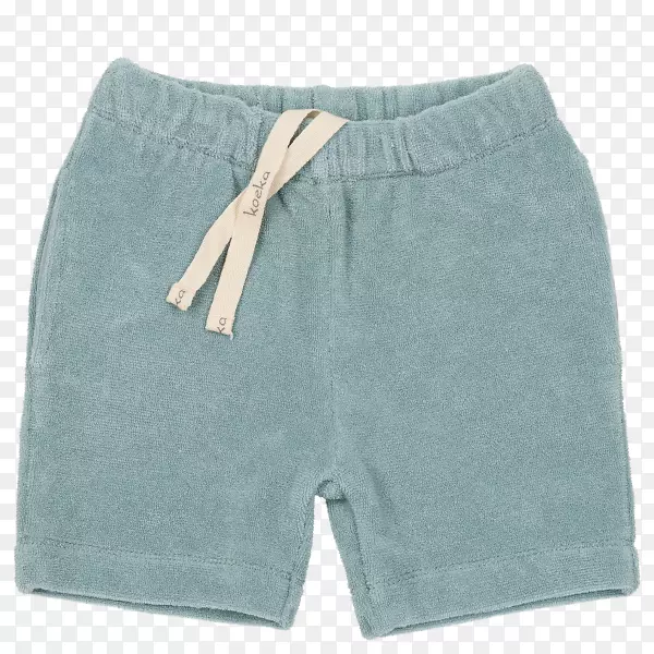 百慕大短裤，蓝色裤子，睡衣-椰子林