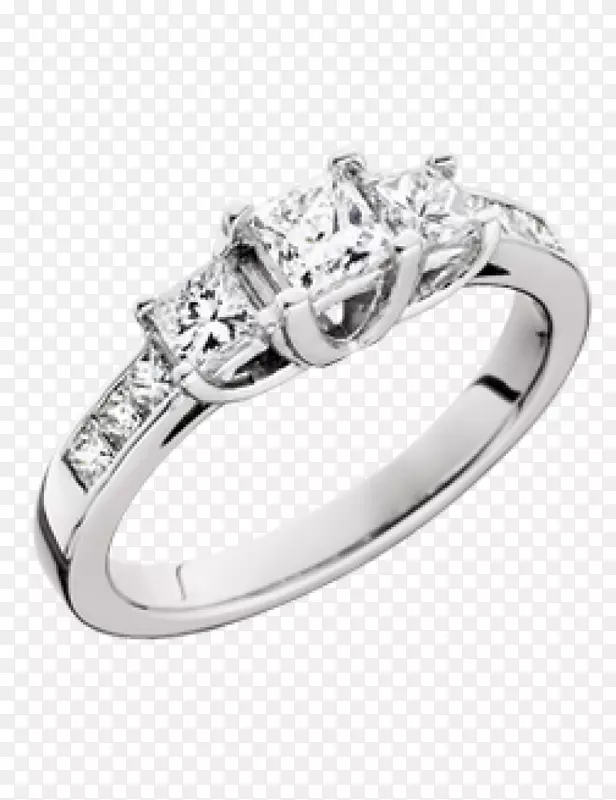 耳环毛斯珠宝商婚戒订婚戒指闪闪发光的钻石戒指