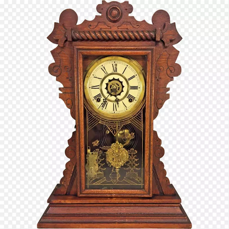 地板和祖父钟、壁炉钟、古董闹钟.钟