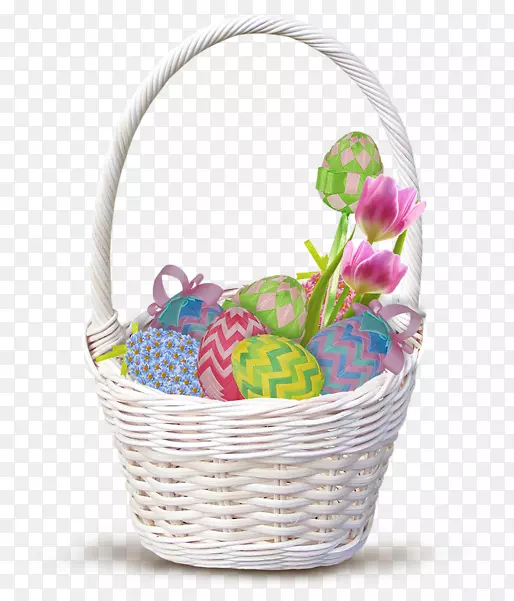 复活节彩蛋礼品篮塑料-复活节