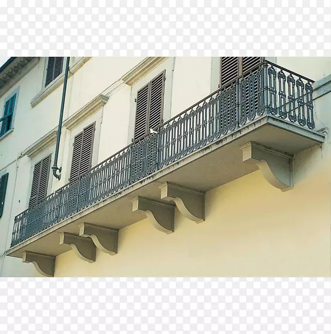 立面阳台属性扶手栏杆-阳台