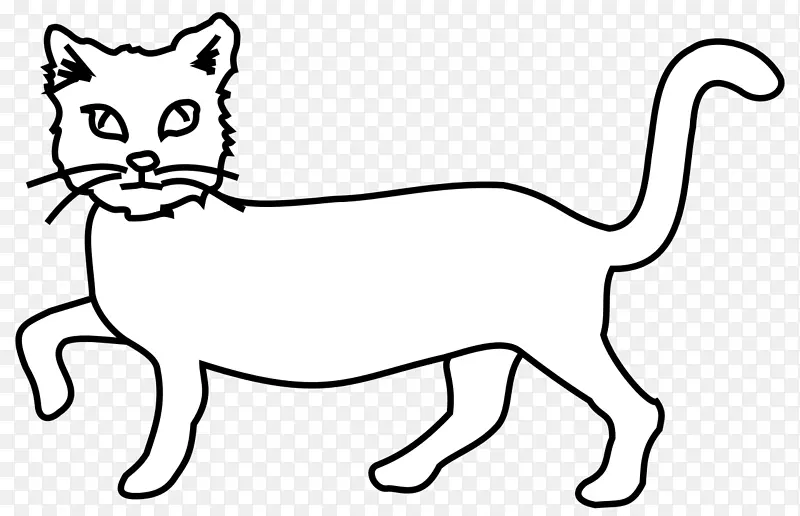 猫须家养短毛猫剪贴画