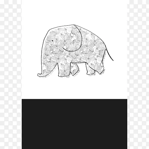 Elephantidae白画-A3海报