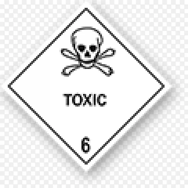 危险符号危害物6级有毒和传染性物质危险货物柔性中间散装集装箱化学物.第6类有毒和感染性物质