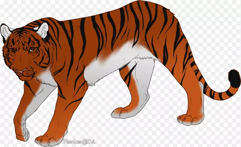 虎猫陆生动物桌面壁纸-虎创意