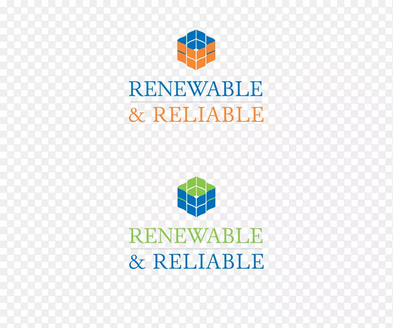 标识品牌线字体-绿色能源传单