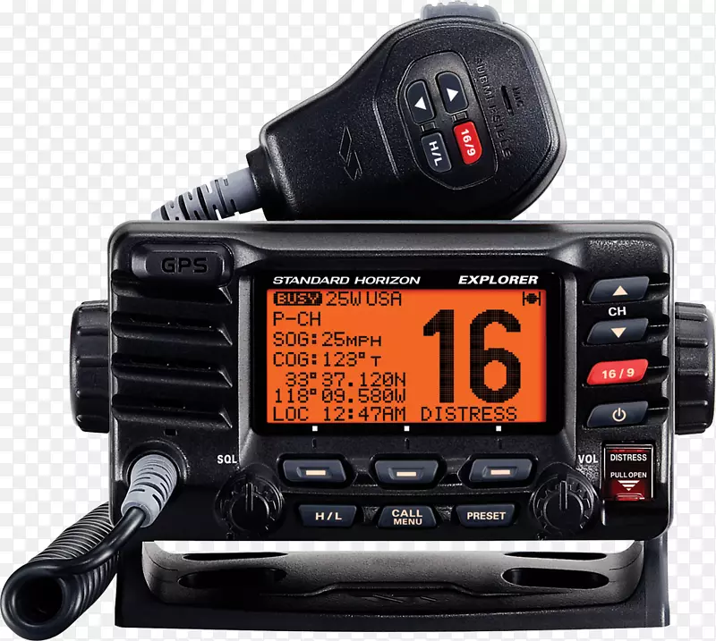 海上甚高频无线电数字选择呼叫甚高频yzeu标准地平线探测器gx1600-mma