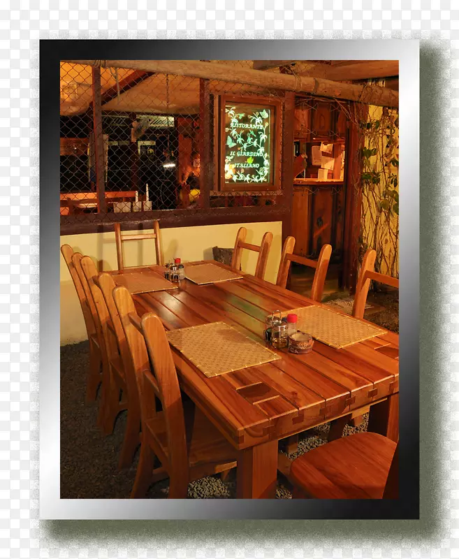 餐厅木材污渍室内设计服务日志小屋-意大利餐厅
