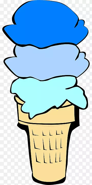 冰淇淋锥巧克力冰淇淋冷冻酸奶冰淇淋