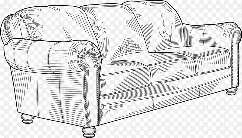 沙发绘图夹艺术-卡通沙发椅创意
