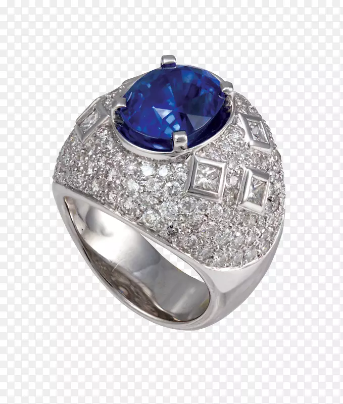 蓝宝石体珠宝钴蓝环材料