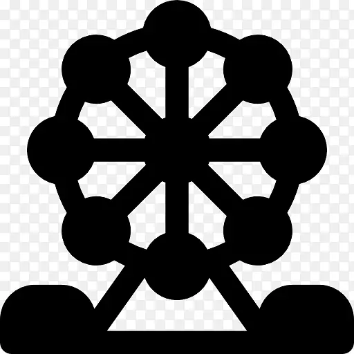 电脑图标雪花摩天轮