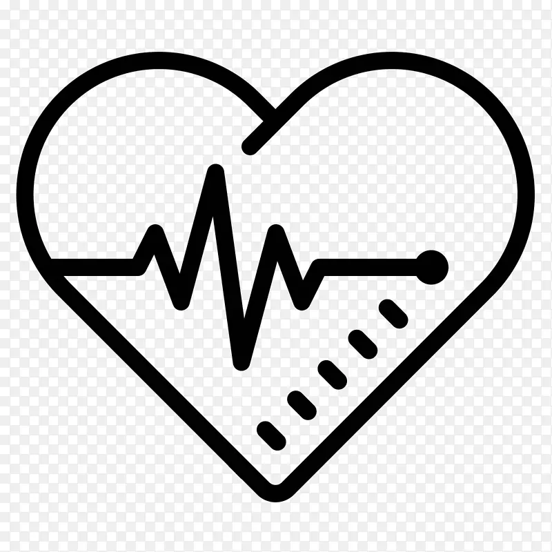 电脑图标心脏脉冲桌面壁纸-心脏