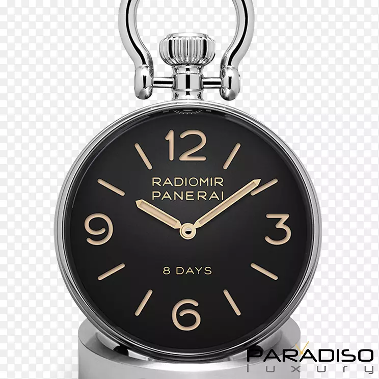 帕内莱男子灯具码头1950年3天手表Radiomir钟桌钟
