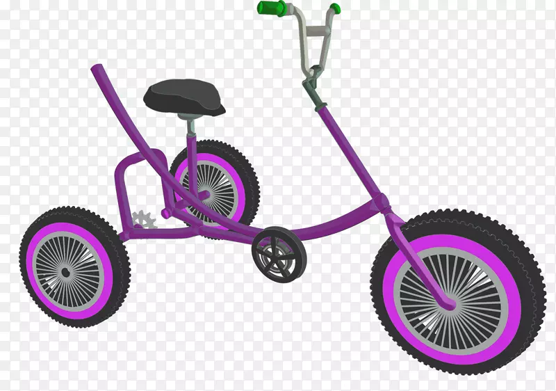自行车三轮车车轮粉红色m-自行车