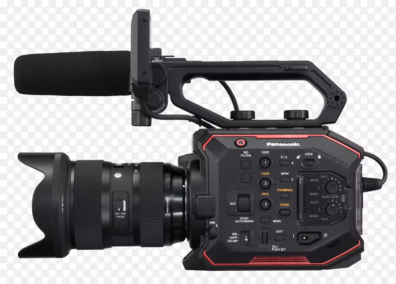 松下Au-eva 1 5.7k超级35毫米电影摄影机松下LUMIX dc-gh5佳能EF镜头安装相机