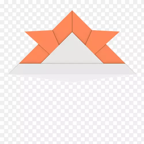 纸三角线折纸半折