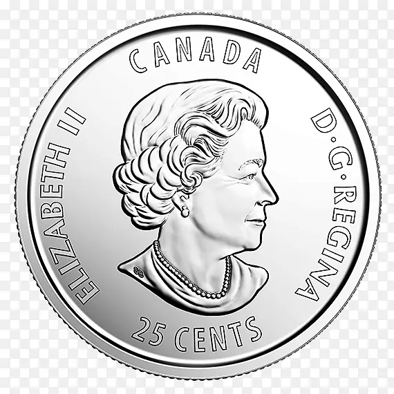 加拿大硬币包装25分硬币