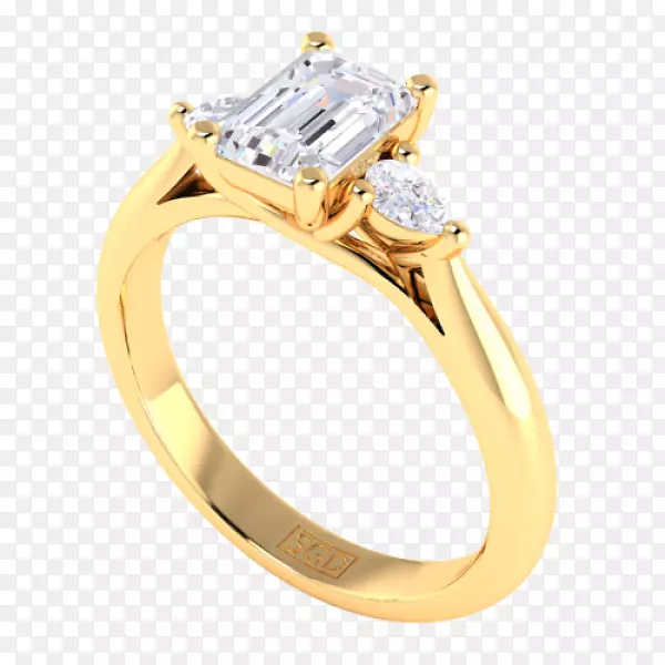 钻石三部曲订婚戒指切割钻石