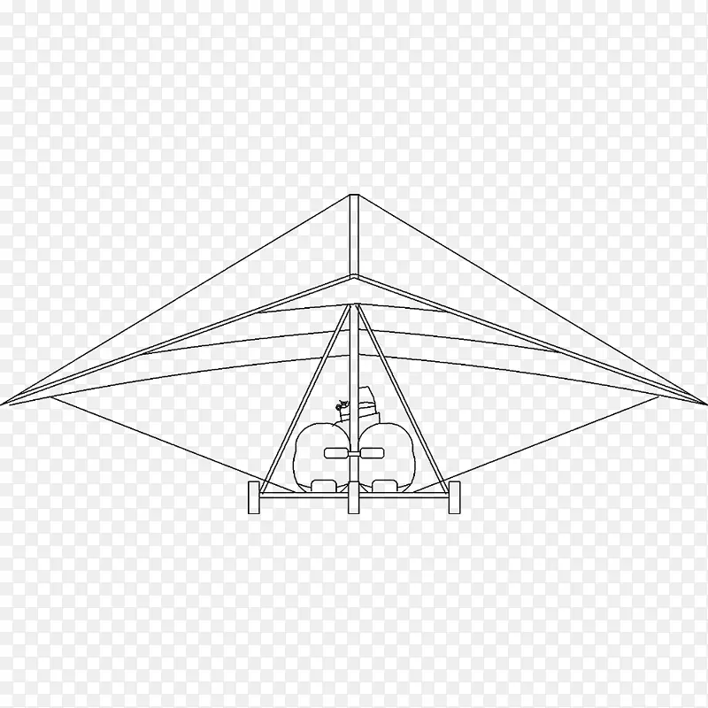 三角点对称悬挂式滑翔机
