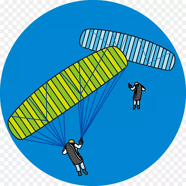 降落伞滑翔伞悬挂滑翔降落伞夹艺术.悬挂式滑翔机