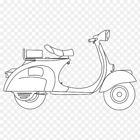 摩托车皮亚乔汽车Vespa-滑板车