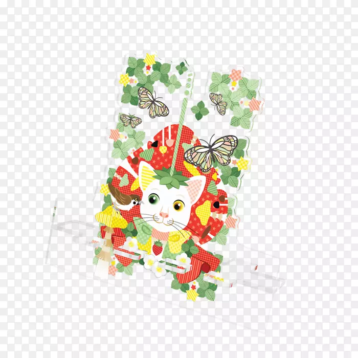 大福库玩具圣诞装饰品草莓手提包-童话蘑菇