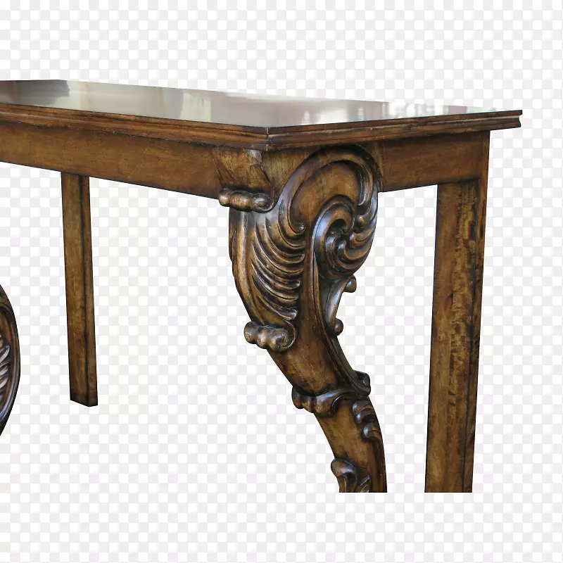 木材染色古董.一条腿的桌子