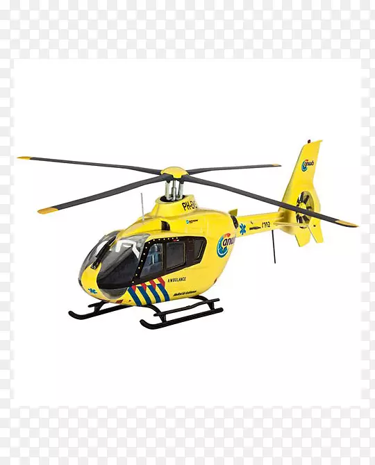 欧洲直升机EC 135直升机Revell 1：72比例塑料模型-直升机