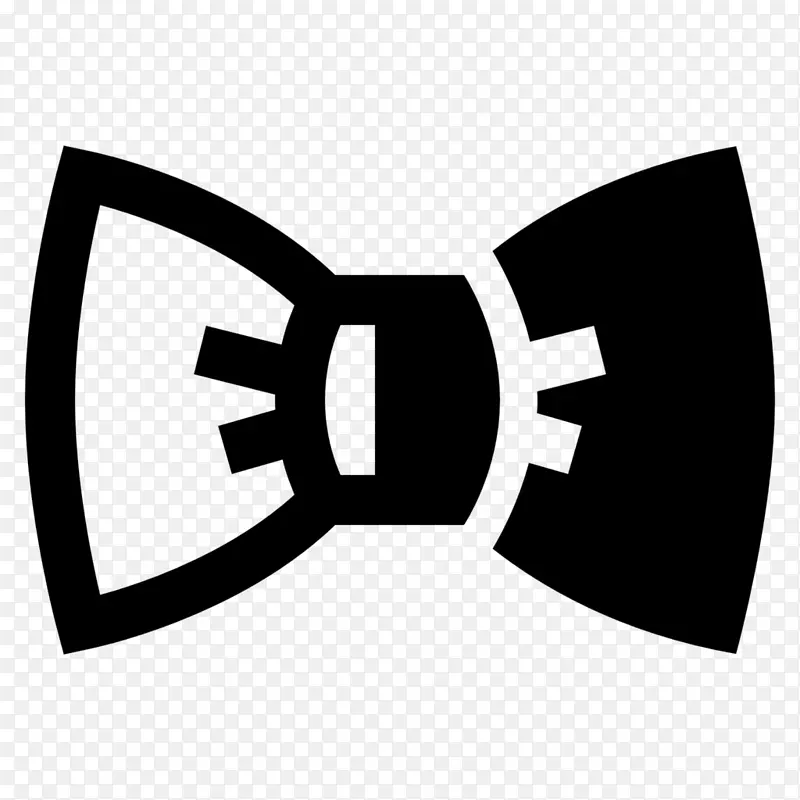 领结领带电脑图标.黑色领结