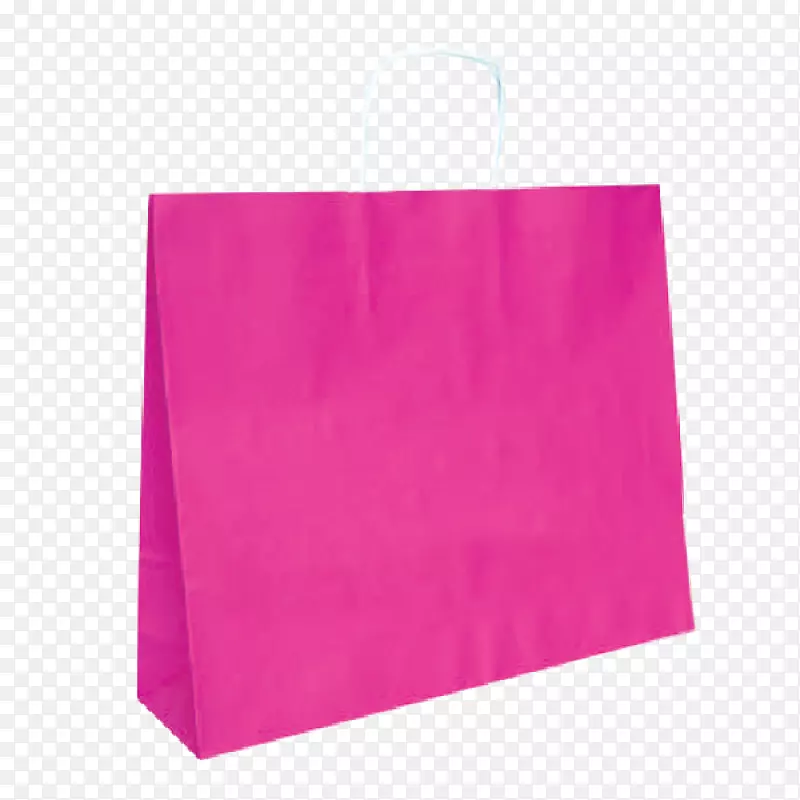 纸袋、粉红色购物袋和手推车-包
