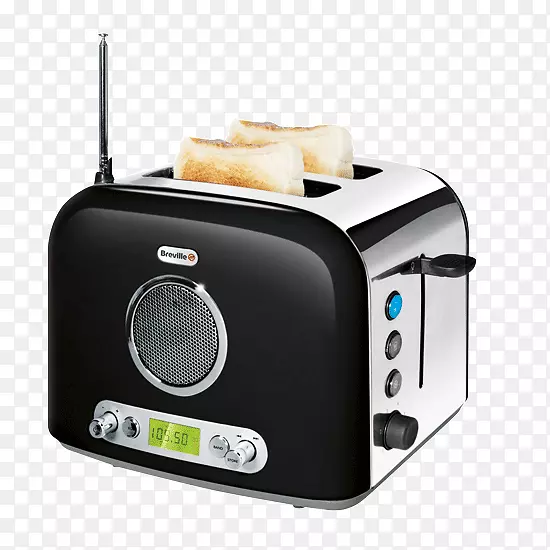 烤面包机Breville收音机厨房-吐司