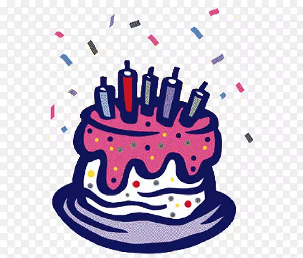 生日蛋糕祝你生日快乐贺卡和便条贺卡-生日