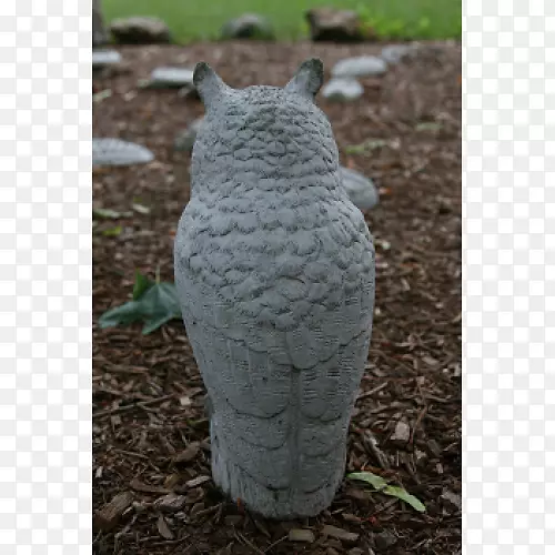 猫头鹰混凝土雕塑铸石猫头鹰