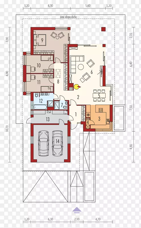 平面图房和阿德迪罗车库工程-房屋
