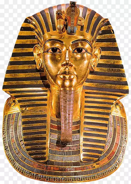 古埃及版画艺术-埃及新王国法老面具