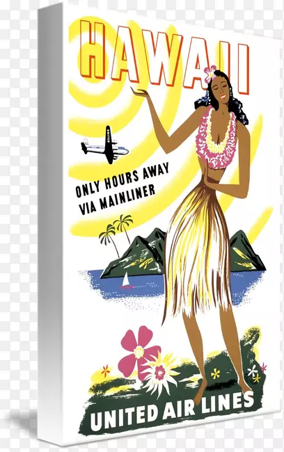 夏威夷呼拉航空旅行北岸航班-夏威夷海报