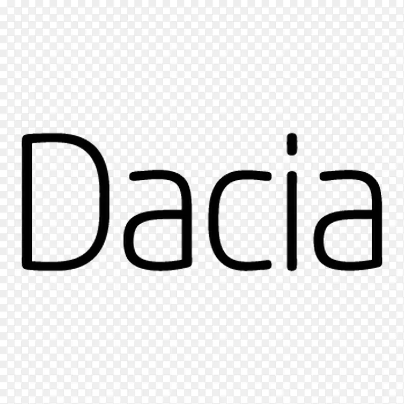 字体族徽标字体-Dacia