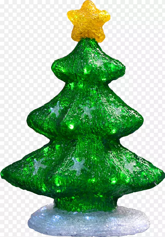 圣诞节装饰冷杉圣诞树.顶部-圣诞树照明