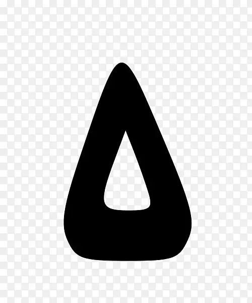 三角形白色字体-三角形