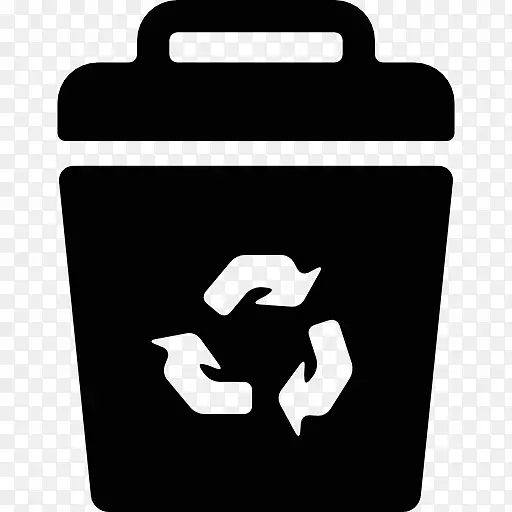 徽标回收站垃圾桶和废纸篮-躺在地上